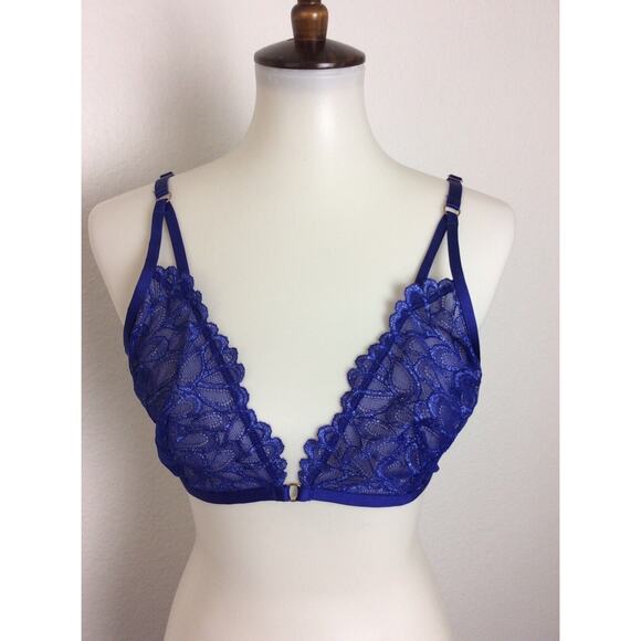 Fenty X Savage Lingerie Bra Floral Lace Metallic Underwire - Picture 1 of 10